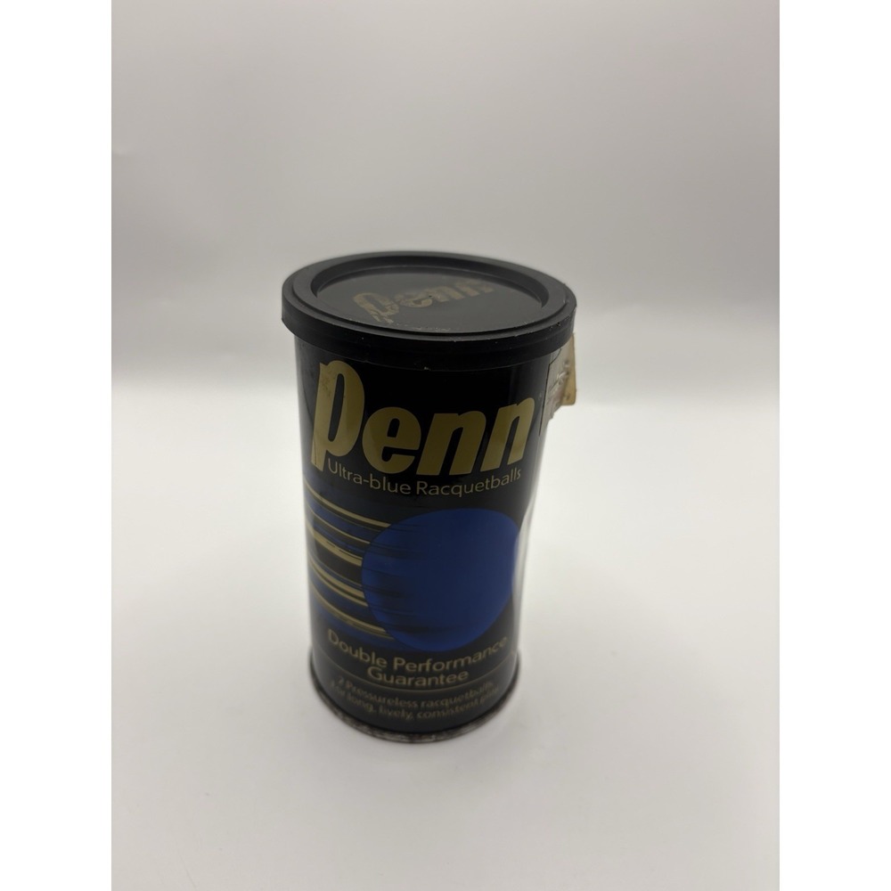 Vintage Penn Ultra-Blue Racquetballs Can w/ 2 balls Sealed Can D5